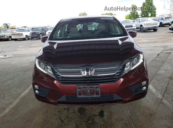 5FNRL6H78JB035259 2018 HONDA ODYSSEY Burgundy Դիմացի տեսք