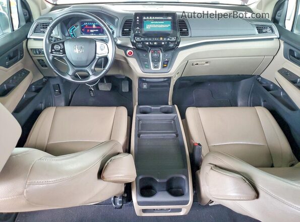 5FNRL6H78JB035259 2018 HONDA ODYSSEY Burgundy Առջևի վահանակի տեսք