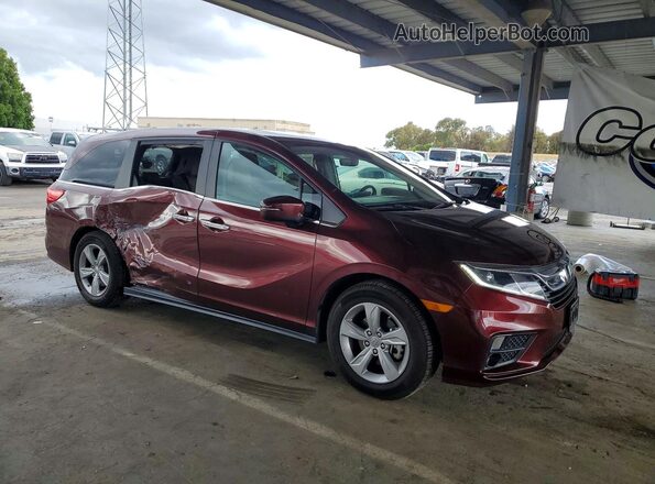 5FNRL6H78JB035259 2018 HONDA ODYSSEY Burgundy Առջևի աջ