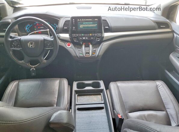 5FNRL6H78JB035830 2018 HONDA ODYSSEY Gray Dashboard view