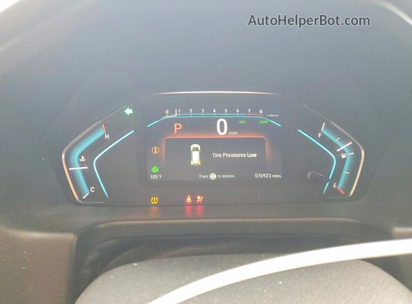5FNRL6H78JB035830 2018 HONDA ODYSSEY Gray Instrument cluster view