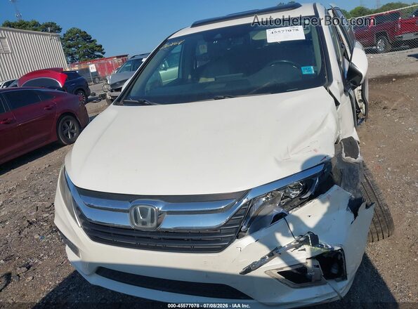 5FNRL6H78JB041885 2018 HONDA ODYSSEY White Instrument cluster view