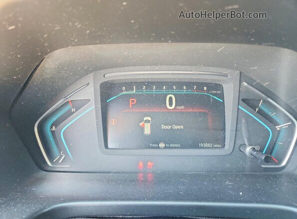 5FNRL6H78JB049131 2018 HONDA ODYSSEY White Instrument cluster view