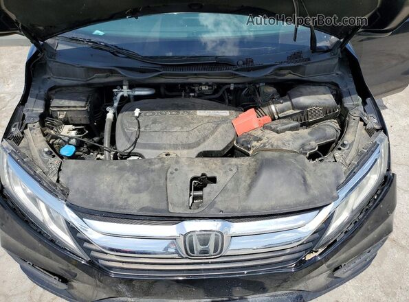 5FNRL6H78KB005177 2019 HONDA ODYSSEY Black Շարժիչի բաժամունքի տեսք