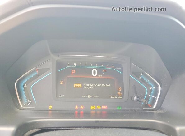 5FNRL6H78KB039605 2019 HONDA ODYSSEY Silver Вид щитка приладів