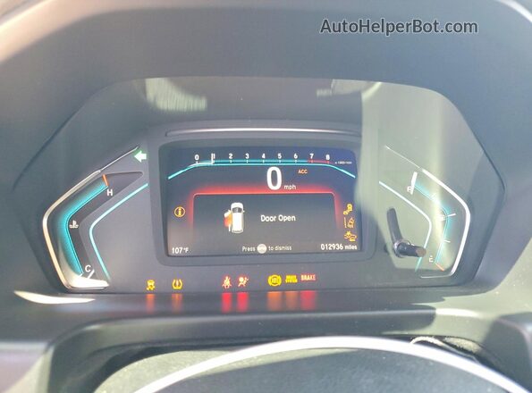 5FNRL6H78KB077139 2019 HONDA ODYSSEY Silver ხელსაწყოთა პანელის ხედი