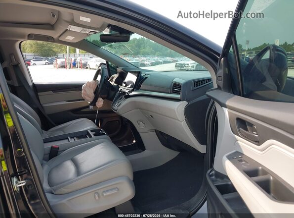5FNRL6H78LB020067 2020 HONDA ODYSSEY Черный Вид салона спереди