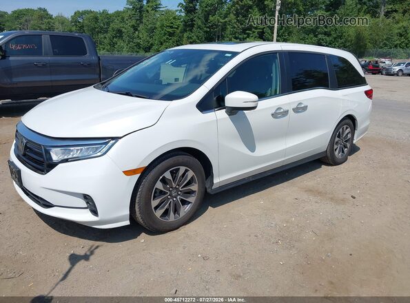 5FNRL6H78NB039818 2022 HONDA ODYSSEY White Przód lewy