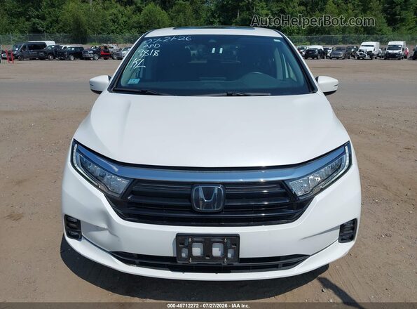 5FNRL6H78NB039818 2022 HONDA ODYSSEY White Widok zestawu wskaźników