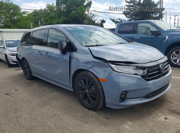 5FNRL6H78PB009639 2023 HONDA ODYSSEY Blue Առջևի աջ