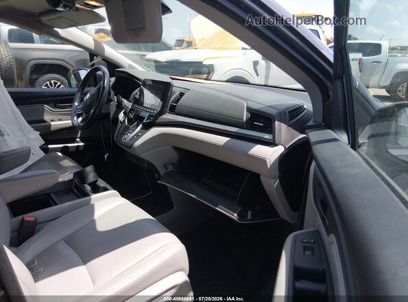 5FNRL6H79JB082039 2018 HONDA ODYSSEY Gray Widok wnętrza z przodu