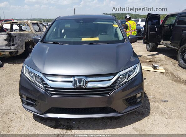 5FNRL6H79JB082039 2018 HONDA ODYSSEY Gray Widok zestawu wskaźników