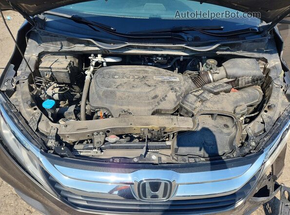 5FNRL6H79KB104316 2019 HONDA ODYSSEY Gray Vista del compartimento del motor