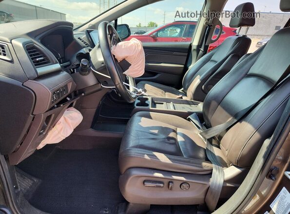 5FNRL6H79KB104316 2019 HONDA ODYSSEY Gray Vista interior delantera