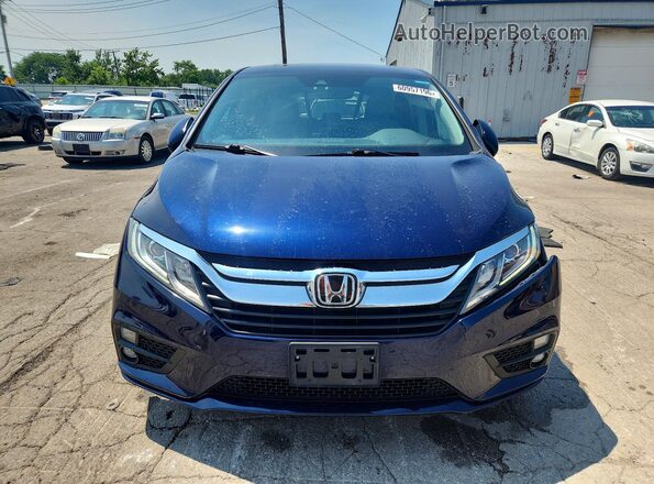 5FNRL6H79KB113517 2019 HONDA ODYSSEY Blue Widok z przodu