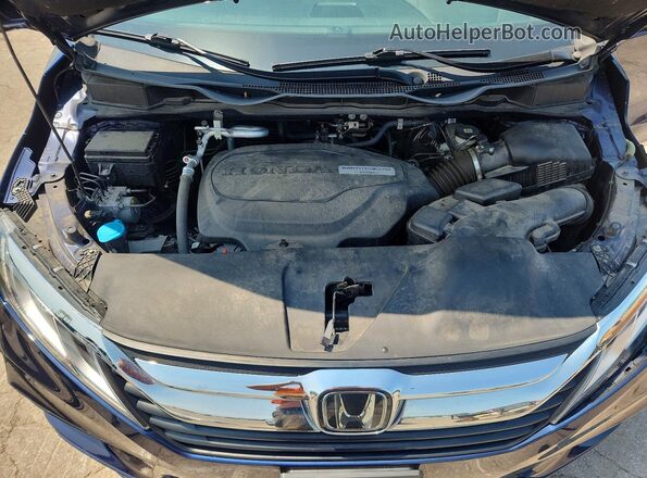 5FNRL6H79KB113517 2019 HONDA ODYSSEY Blue Widok komory silnika