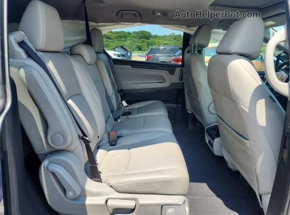 5FNRL6H79KB113517 2019 HONDA ODYSSEY Blue Widok wnętrza z tyłu