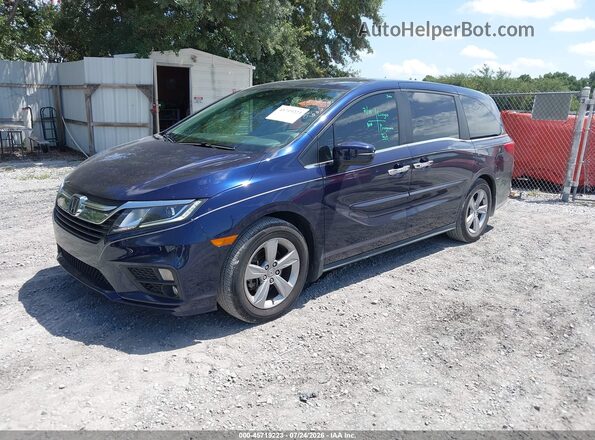 5FNRL6H79KB123819 2019 HONDA ODYSSEY Dark Blue Առջևի ձախ երեք քառորդ տեսարան