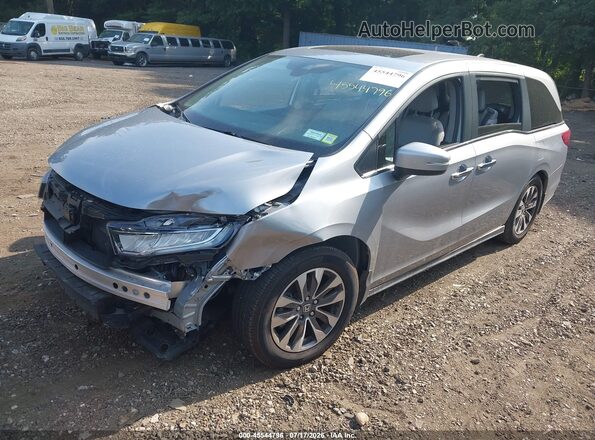 5FNRL6H79NB029766 2022 HONDA ODYSSEY Gray Առջևի ձախ երեք քառորդ տեսարան