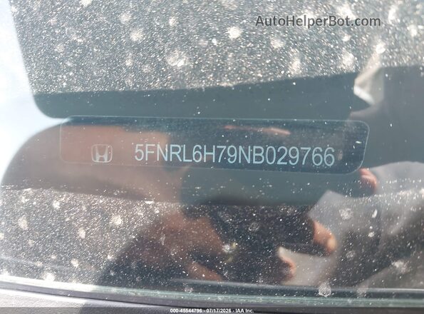 5FNRL6H79NB029766 2022 HONDA ODYSSEY Gray 