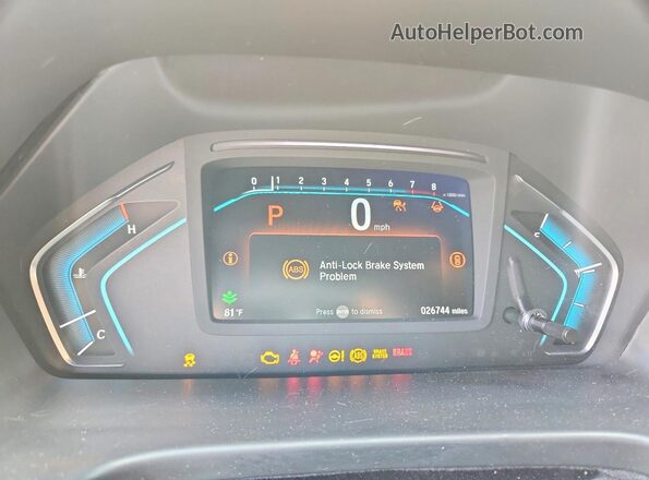 5FNRL6H79RB008356 2024 HONDA ODYSSEY Red Vista del cuadro de instrumentos