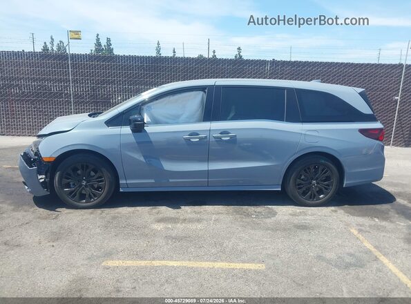 5FNRL6H79SB009626 2025 HONDA ODYSSEY Light Blue Панорамный вид салона 360°