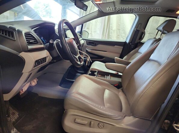 5FNRL6H7XJB027793 2018 HONDA ODYSSEY Black Вид салону спереду