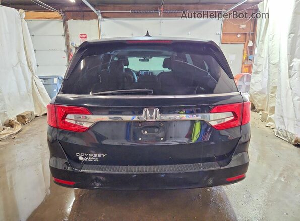 5FNRL6H7XJB027793 2018 HONDA ODYSSEY Black Вид ззаду