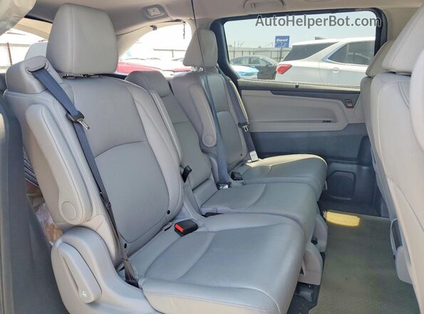 5FNRL6H7XJB053407 2018 HONDA ODYSSEY Gray უკანა სალონის ხედი