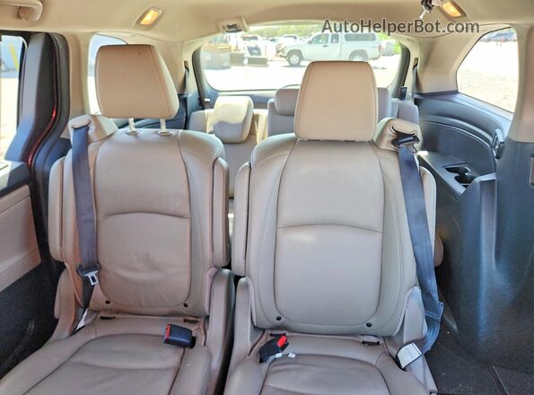 5FNRL6H7XKB045860 2019 HONDA ODYSSEY Burgundy უკანა სავარძლების ხედი