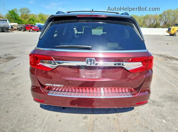 5FNRL6H7XKB045860 2019 HONDA ODYSSEY Burgundy უკანა ხედი