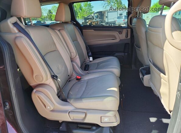 5FNRL6H7XKB045860 2019 HONDA ODYSSEY Burgundy უკანა სალონის ხედი