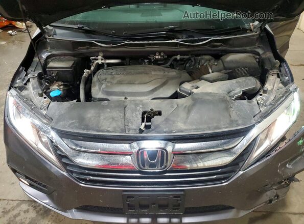 5FNRL6H7XKB063274 2019 HONDA ODYSSEY Серый Вид задней части салона