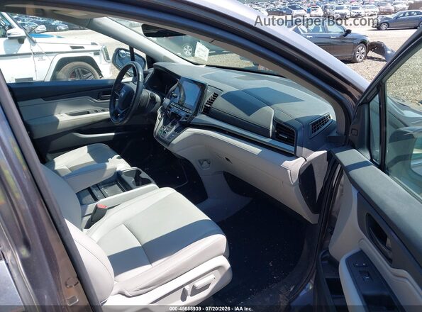 5FNRL6H7XKB132318 2019 HONDA ODYSSEY Gray Widok wnętrza z przodu