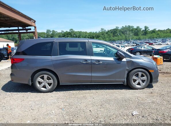 5FNRL6H7XKB132318 2019 HONDA ODYSSEY Gray Widok wnętrza z tyłu