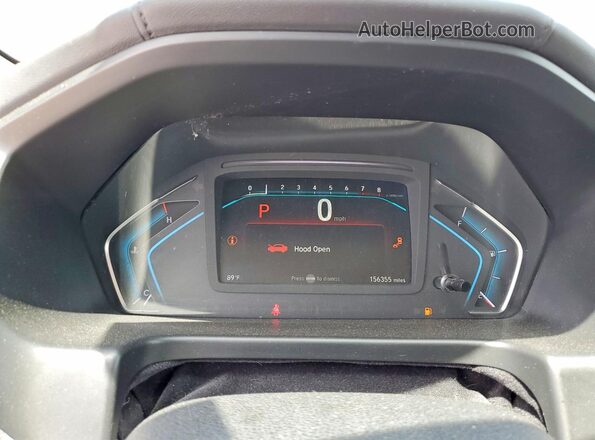 5FNRL6H7XKB136742 2019 HONDA ODYSSEY Серый Вид щитка приборов