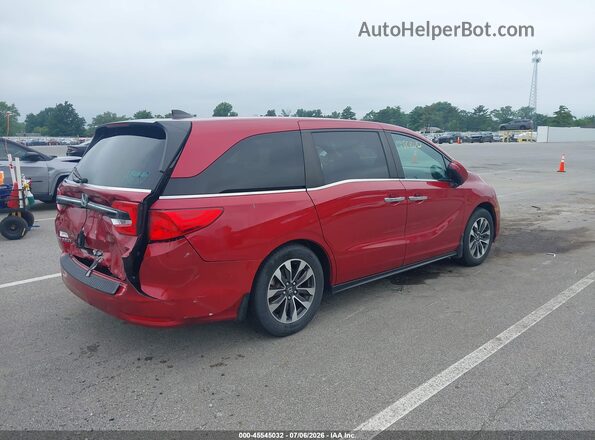 5FNRL6H7XNB062114 2022 HONDA ODYSSEY Red Задня права чверть