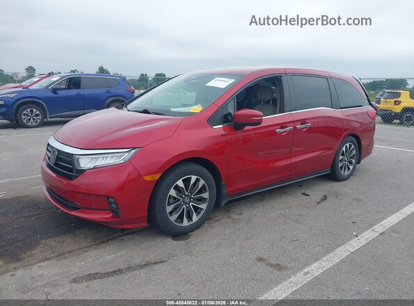 5FNRL6H7XNB062114 2022 HONDA ODYSSEY Red Передня ліва чверть