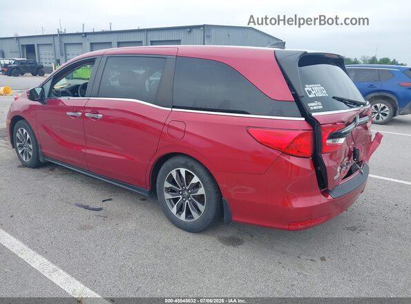 5FNRL6H7XNB062114 2022 HONDA ODYSSEY Red Задня ліва чверть