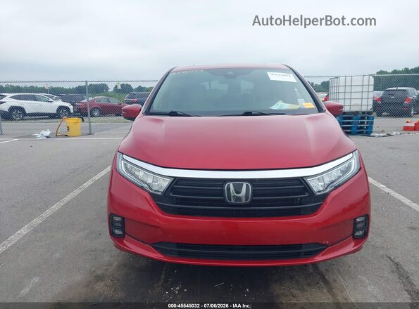 5FNRL6H7XNB062114 2022 HONDA ODYSSEY Red Вид щитка приладів