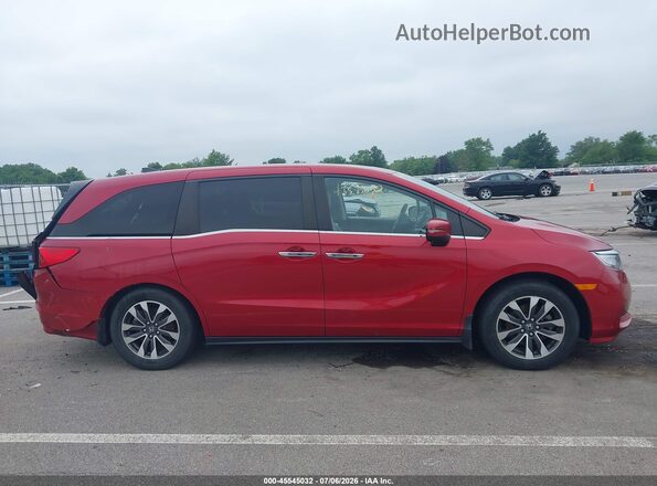5FNRL6H7XNB062114 2022 HONDA ODYSSEY Red Вид задньої частини салону