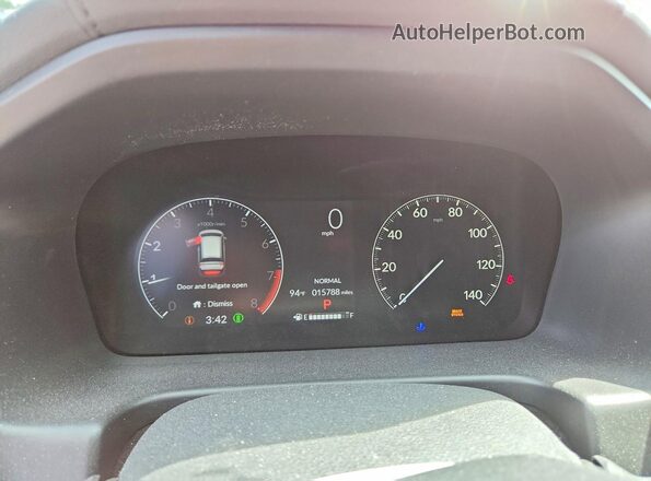 5FNRL6H7XSB041050 2025 HONDA ODYSSEY Red Vista del cuadro de instrumentos