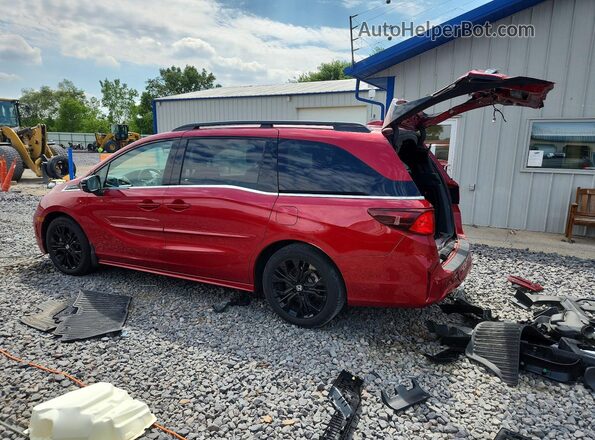 5FNRL6H7XSB041050 2025 HONDA ODYSSEY Red Trasero izquierdo