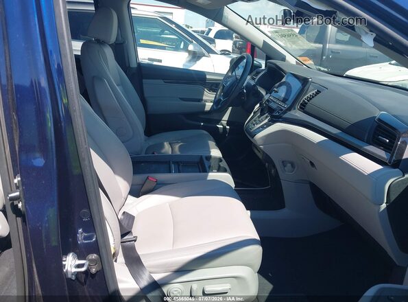 5FNRL6H80PB045169 2023 HONDA ODYSSEY Blue Widok wnętrza z przodu