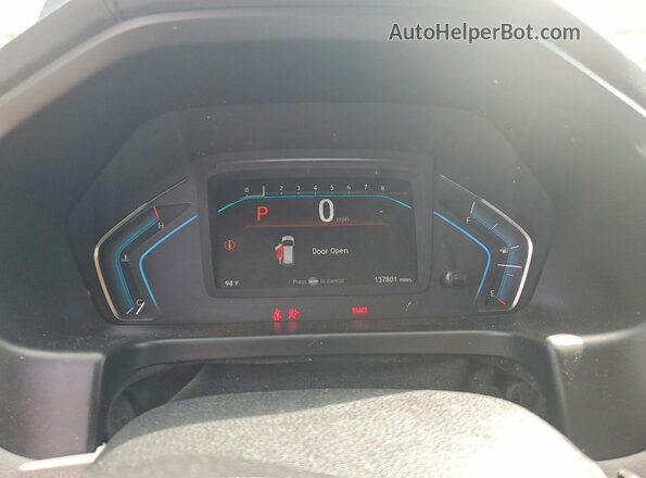 5FNRL6H81KB037347 2019 HONDA ODYSSEY Gray Vista del cuadro de instrumentos