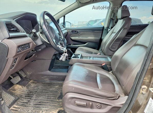 5FNRL6H81KB103296 2019 HONDA ODYSSEY Gray Vista interior delantera