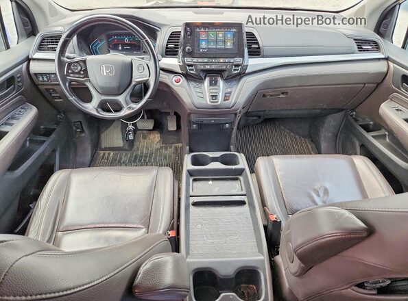 5FNRL6H81KB103296 2019 HONDA ODYSSEY Gray Vista del salpicadero