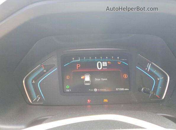 5FNRL6H81MB021653 2021 HONDA ODYSSEY White Widok zestawu wskaźników