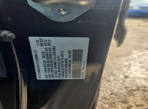 5FNRL6H81MB031339 2021 HONDA ODYSSEY Black Vista de la etiqueta del VIN