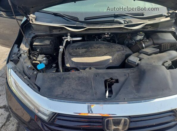 5FNRL6H81MB031339 2021 HONDA ODYSSEY Black Vista del compartimento del motor